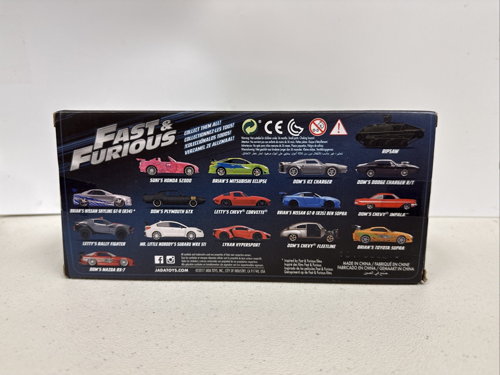 Jada 1:24 Fast & Furious Ripsaw Tank
