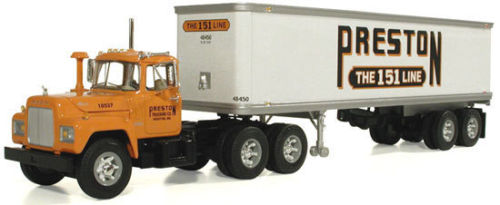 HUGE 17 INCH LONG TANDEM TANDEM PRESTON THE 151 LINE TRACTOR TRAILER BIG RIG