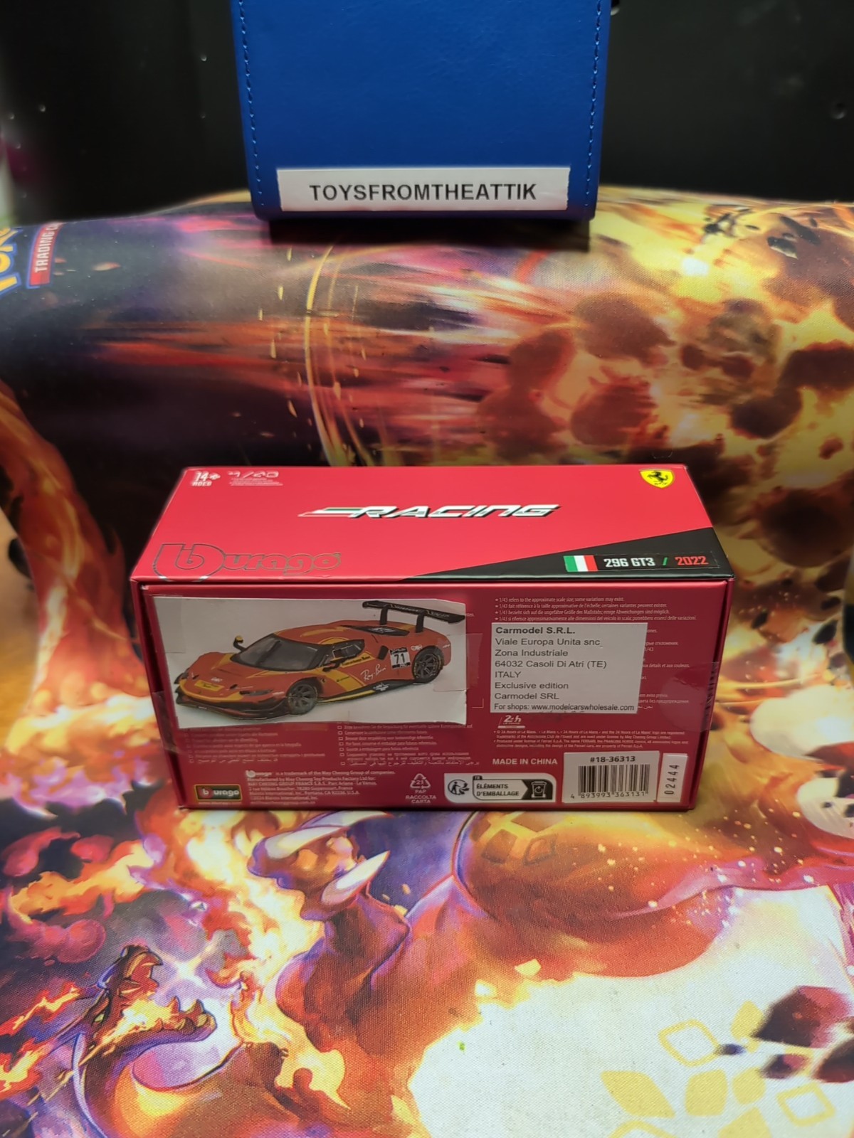 Bburago FERRARI 296 GT3 #71 “Francorchamps” (2022) 1/43 Diecast New Sealed HTF