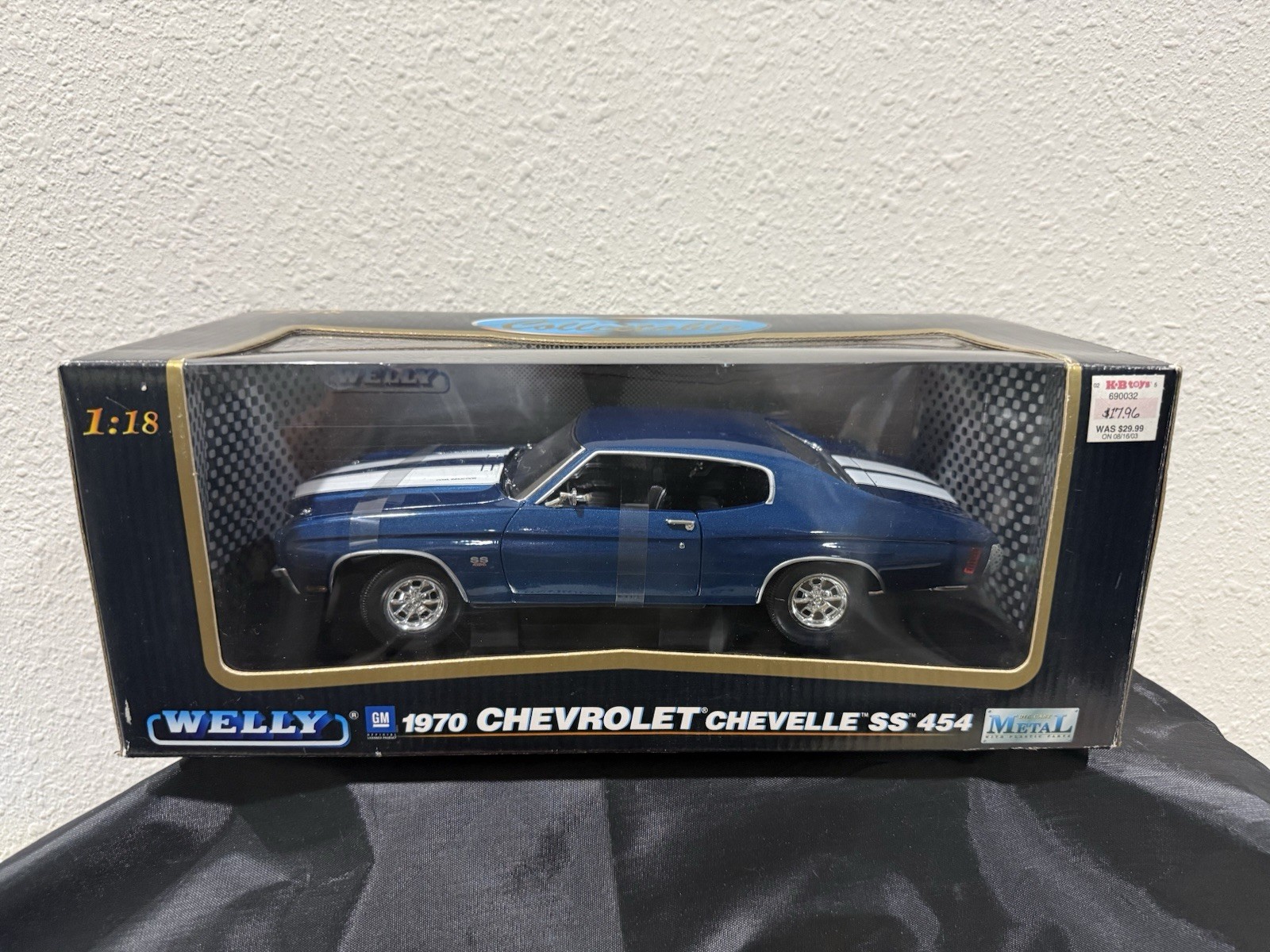 Welly 1970 Chevrolet Chevelle SS 454 Metal Diecast 1:18 NEW