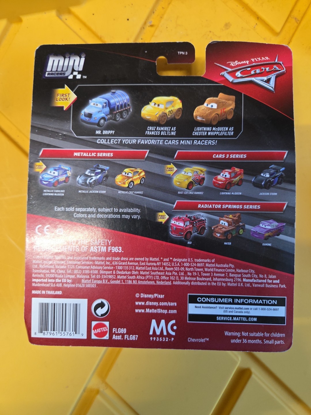 Disney Pixar Cars MINI RACERS DERBY RACERS MR DRIPPY Cruz Ramirez Lightning NEW