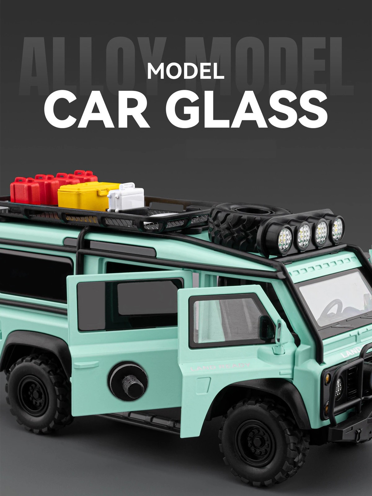 1:24 Defender Van Modified Diecast Alloy Model Sound Light Collection Vehicle