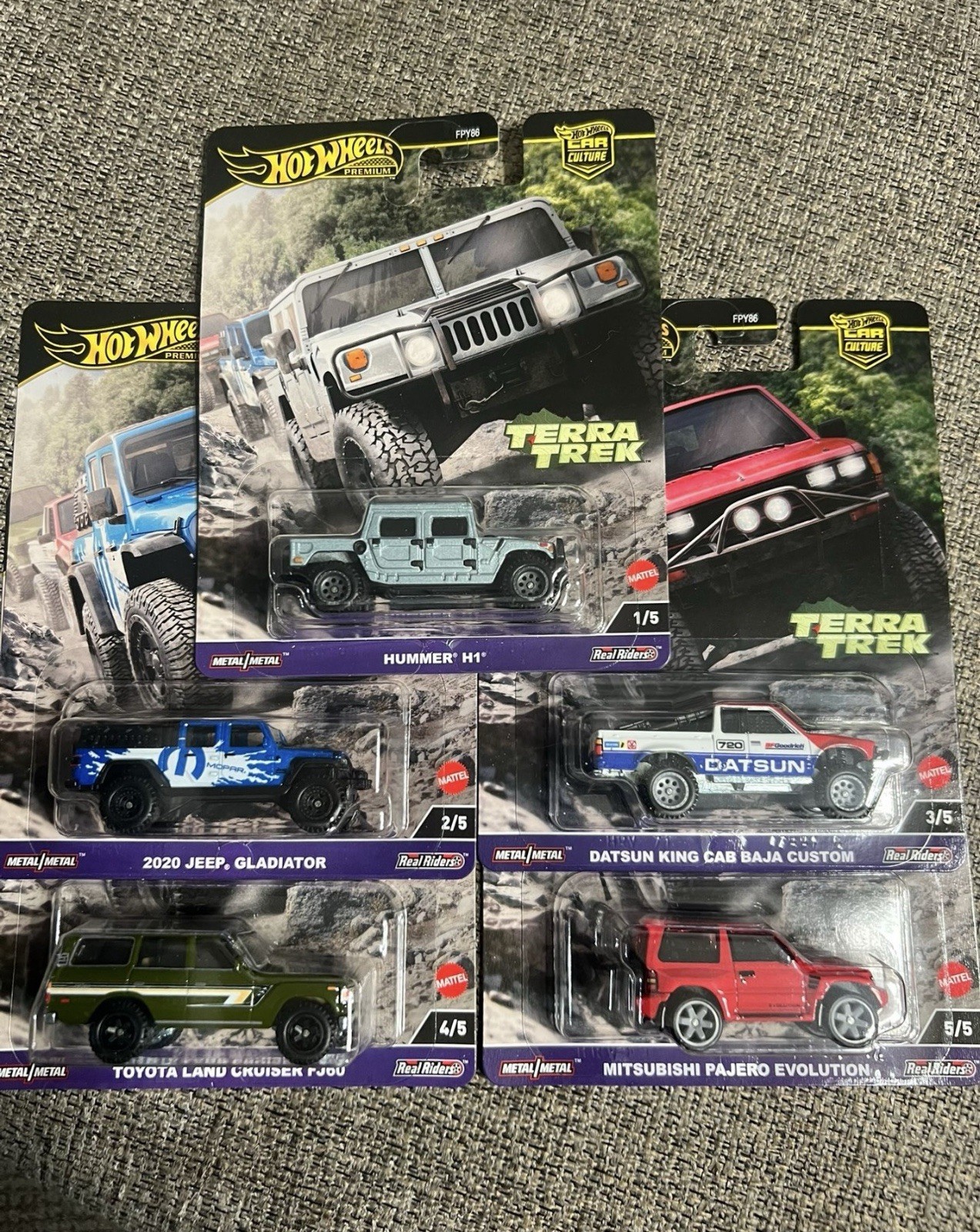 Diecast MATTEL Hot Wheels Premium Culture C Terra Trek set x 5 Cars FPY86-961C 1