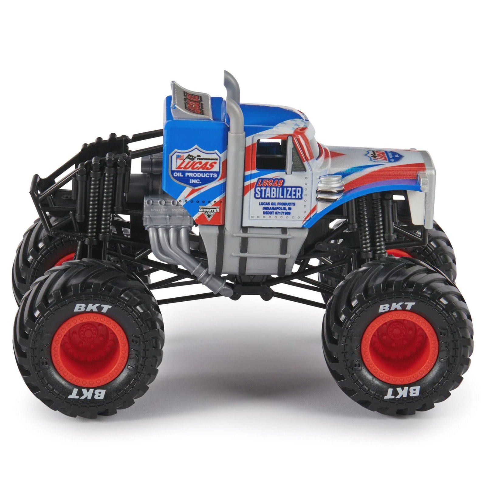 Monster Jam Series 21 Lucas Stabilizer 2024 1:24 Die-Cast Truck BKT Rubber Tires