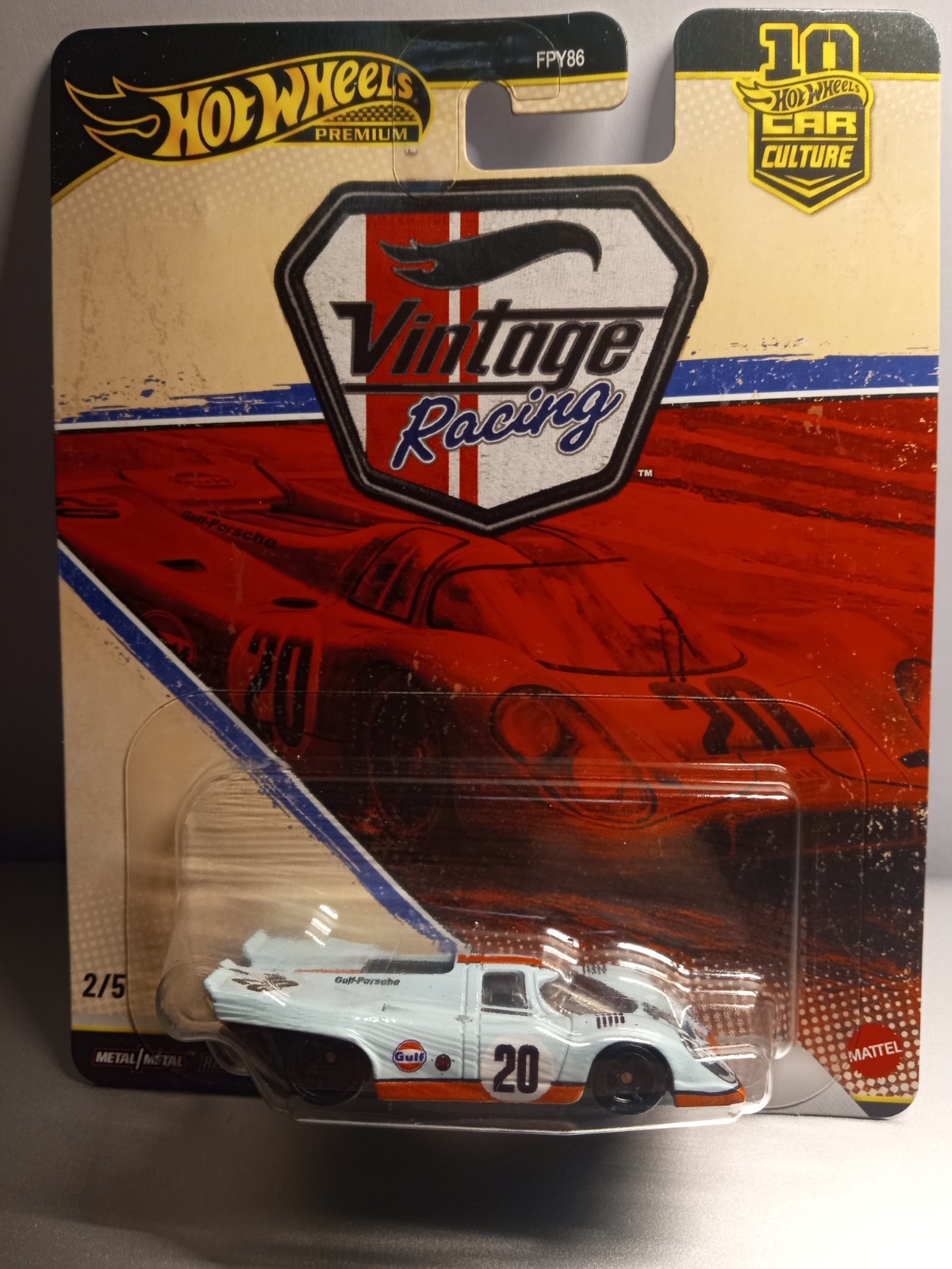 Hot Wheels Premium Car Culture Vintage Racing Porsche 917K Real Riders Diecast