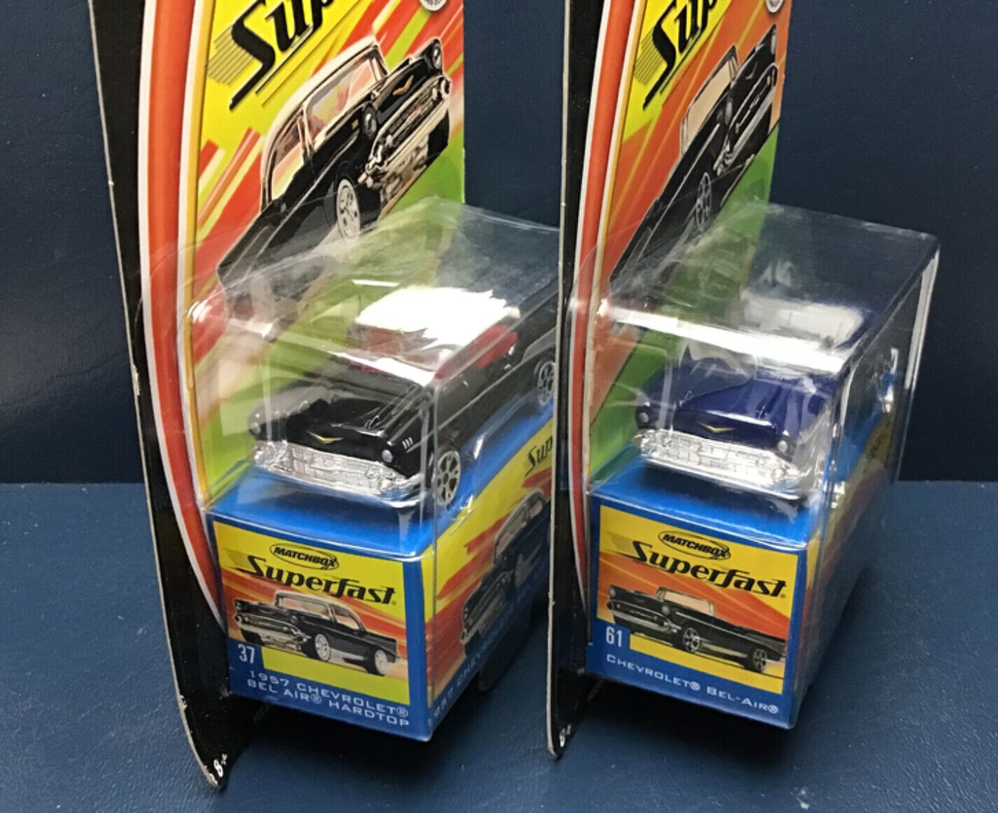 2 pcs Matchbox Superfast Chevrolet Bell Air Hardtop & Convertible