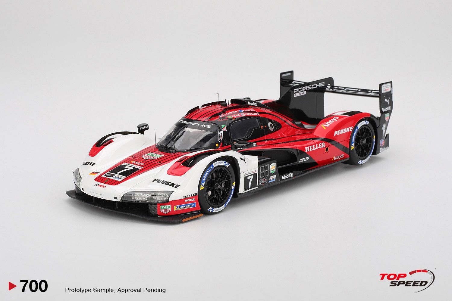 Top Speed Porsche 963 – Porsche Penske – 2025 24hrs Daytona Win 1:18 Car TS0700