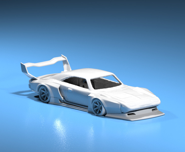 3D Resin FatBoi Wide Body Kit for Hot Wheels Daytona – Custom Muscle Mod Set