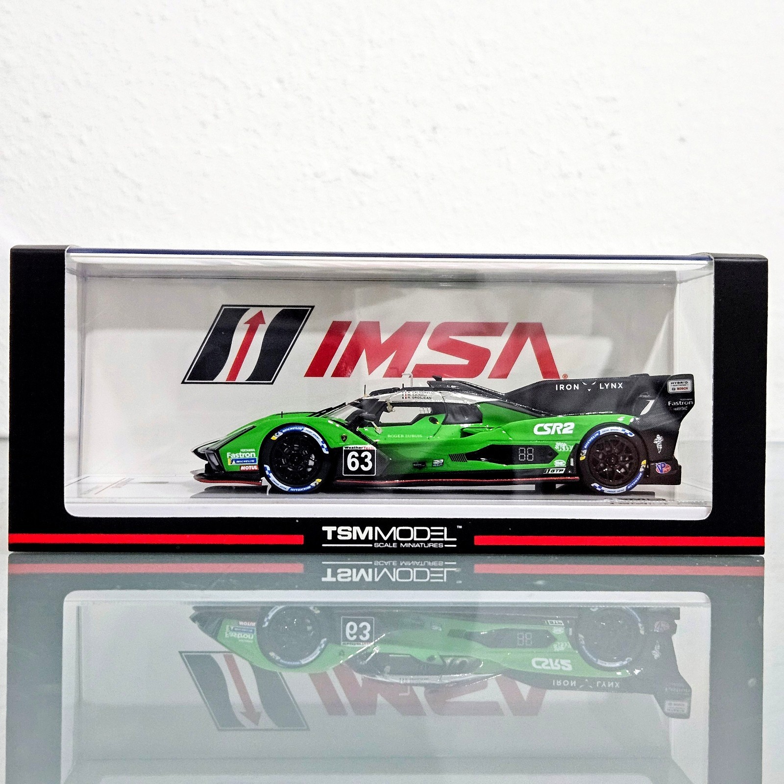 TSM Model 1/43 Lamborghini SC63 #63 Iron Lynx 2024 IMSA Sebring TSM430816