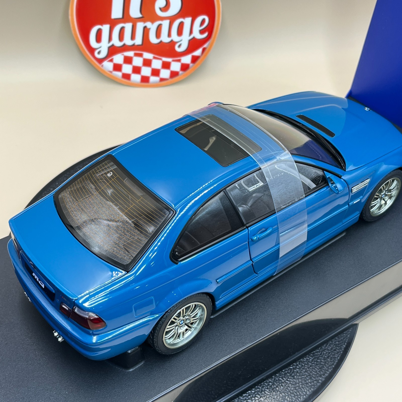 AUTOart 1/18 BMW M3 Coupe 2001 Laguna Seca Blue 70544 old diecast model