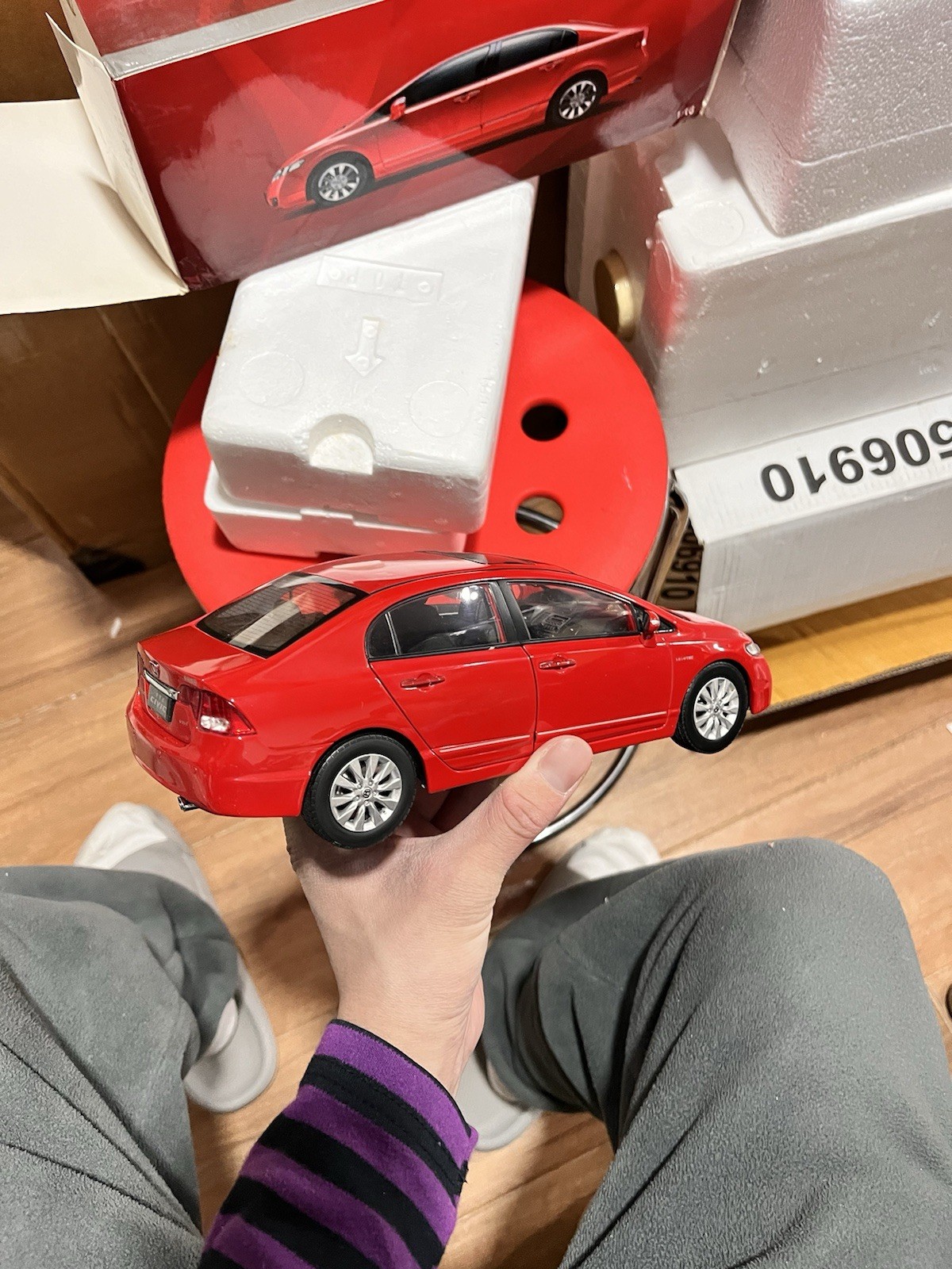 1:18 Scale 2009~2011 Honda Civic Rallye Red Diecast Model Car
