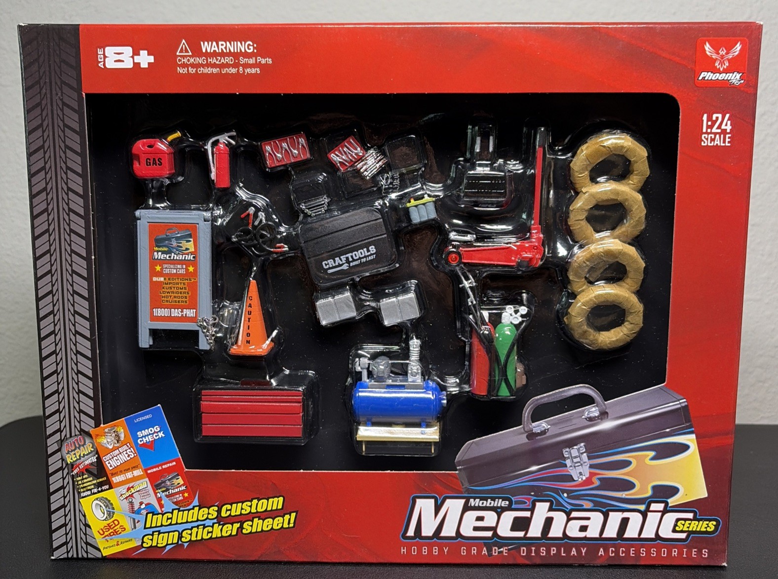 GARAGE DIORAMA ACCESSORIES IN 1:24 SCALE NEW Mobile Mechanic Series