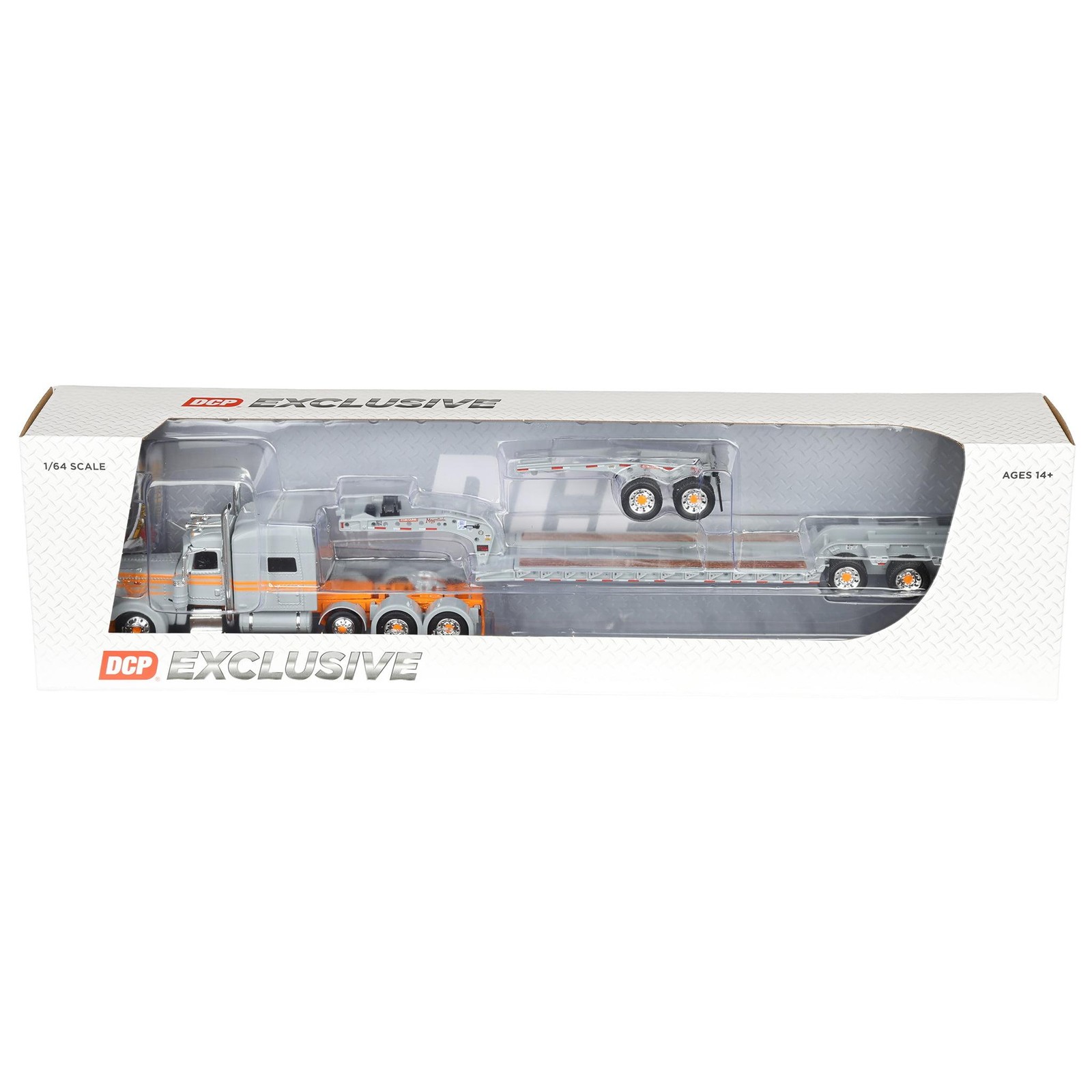 DCP 1/64 Peterbilt 389 Mid Roof Fontaine Magnitude Lowboy Trailer 60-2286