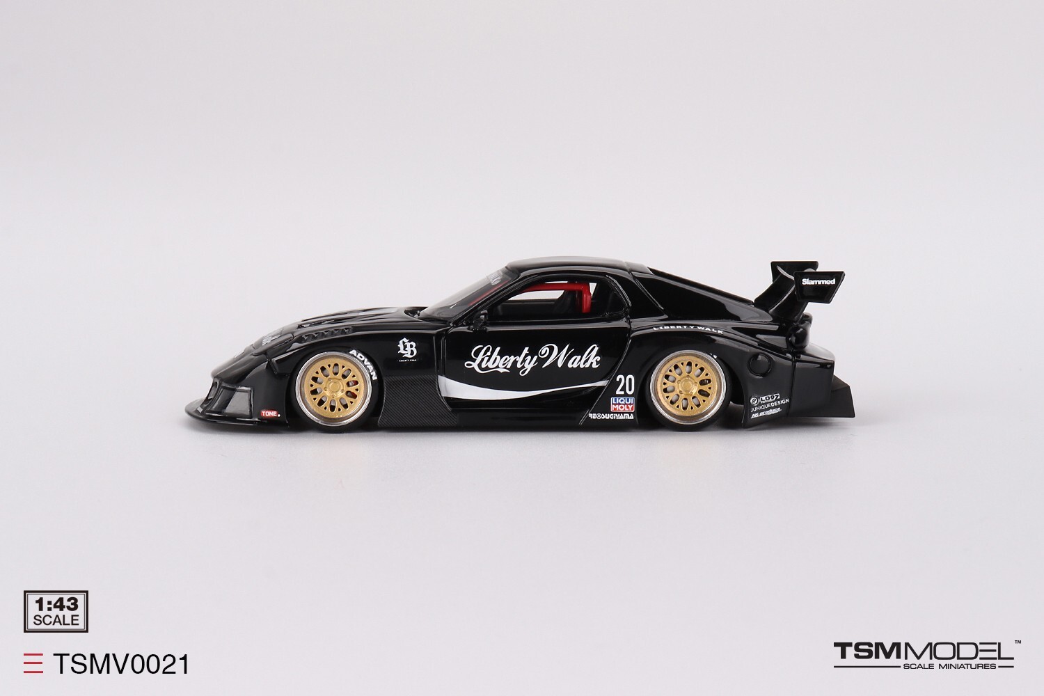 TSM-Model 1:43 Mazda RX-7 LB-Super Silhouette Liberty Walk Black TSMV0021