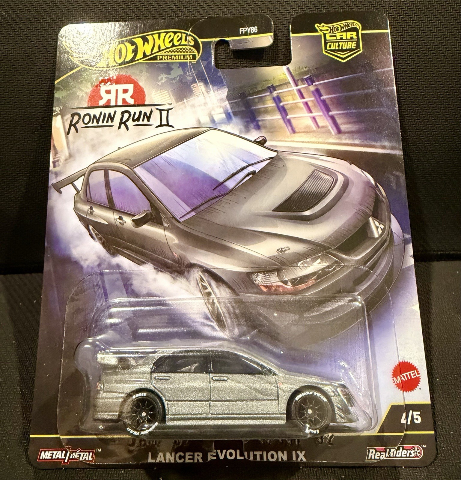 Hot Wheels Ronin Run 2 Lancer Evolution IX CUSTOM Wheel & Tire Real Riders