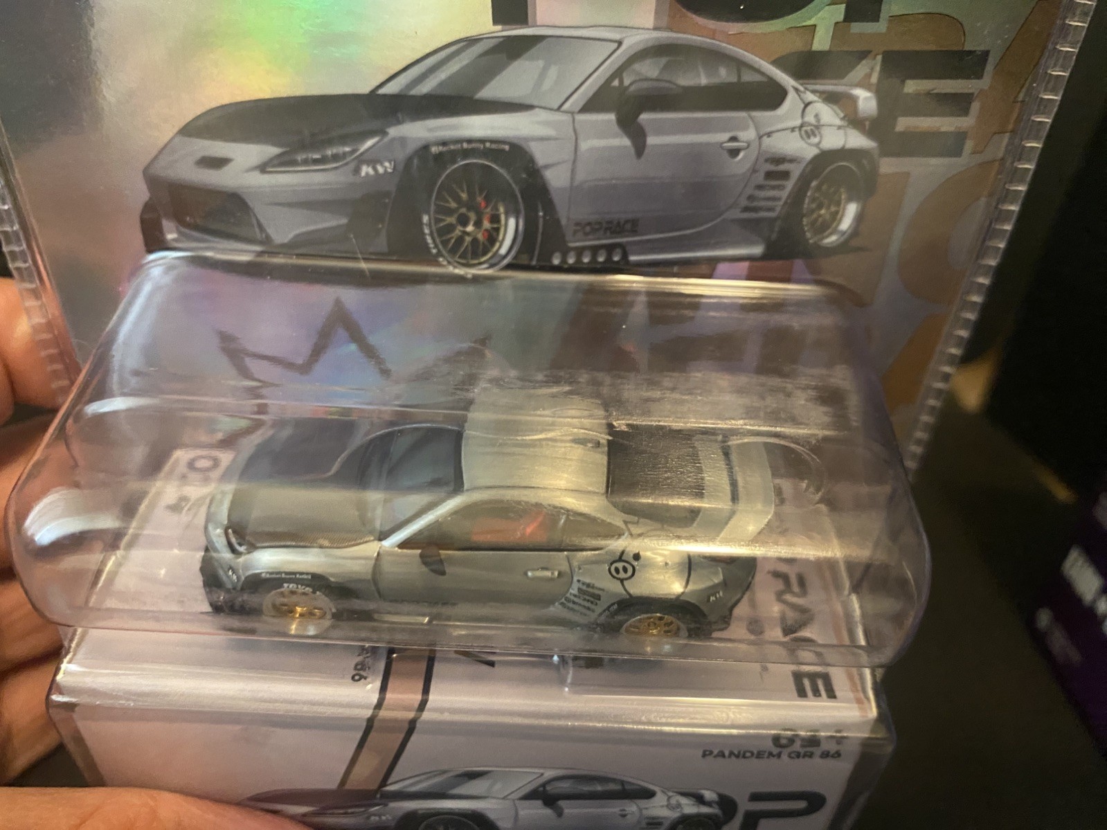 Chase!! TOYOTA PANDEM GR86 1/64 DIECAST MODEL BY POP RACE PR64-PRE014
