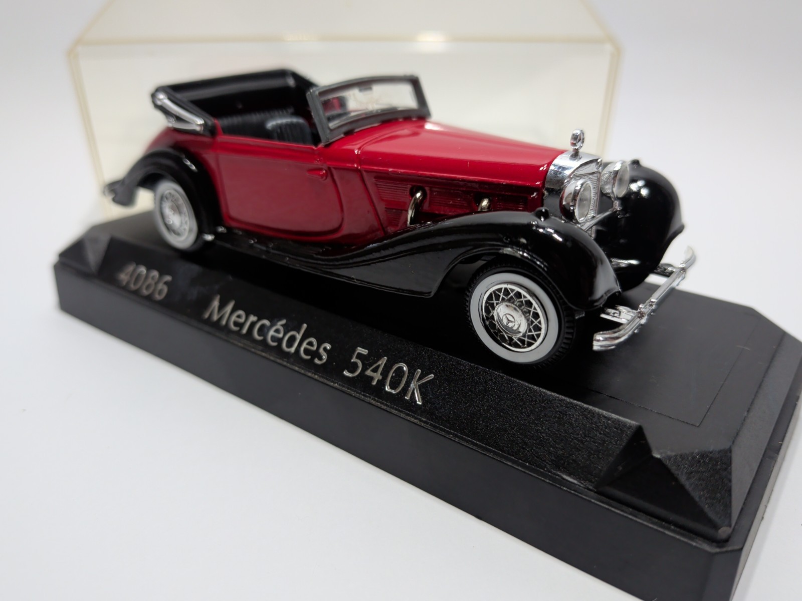 ✨VINTAGE✨ Solido Mercedes 540 K Red 1939 Cabriolet Convertible Red 4086 1/43