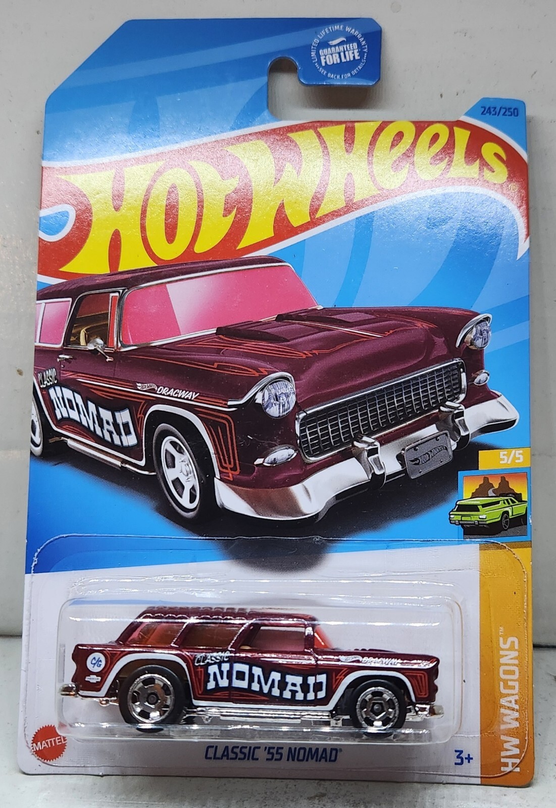 Hot Wheels 1955 Chevrolet Nomad CLASSIC #5/5 2021 HW Wagons/Malaysia