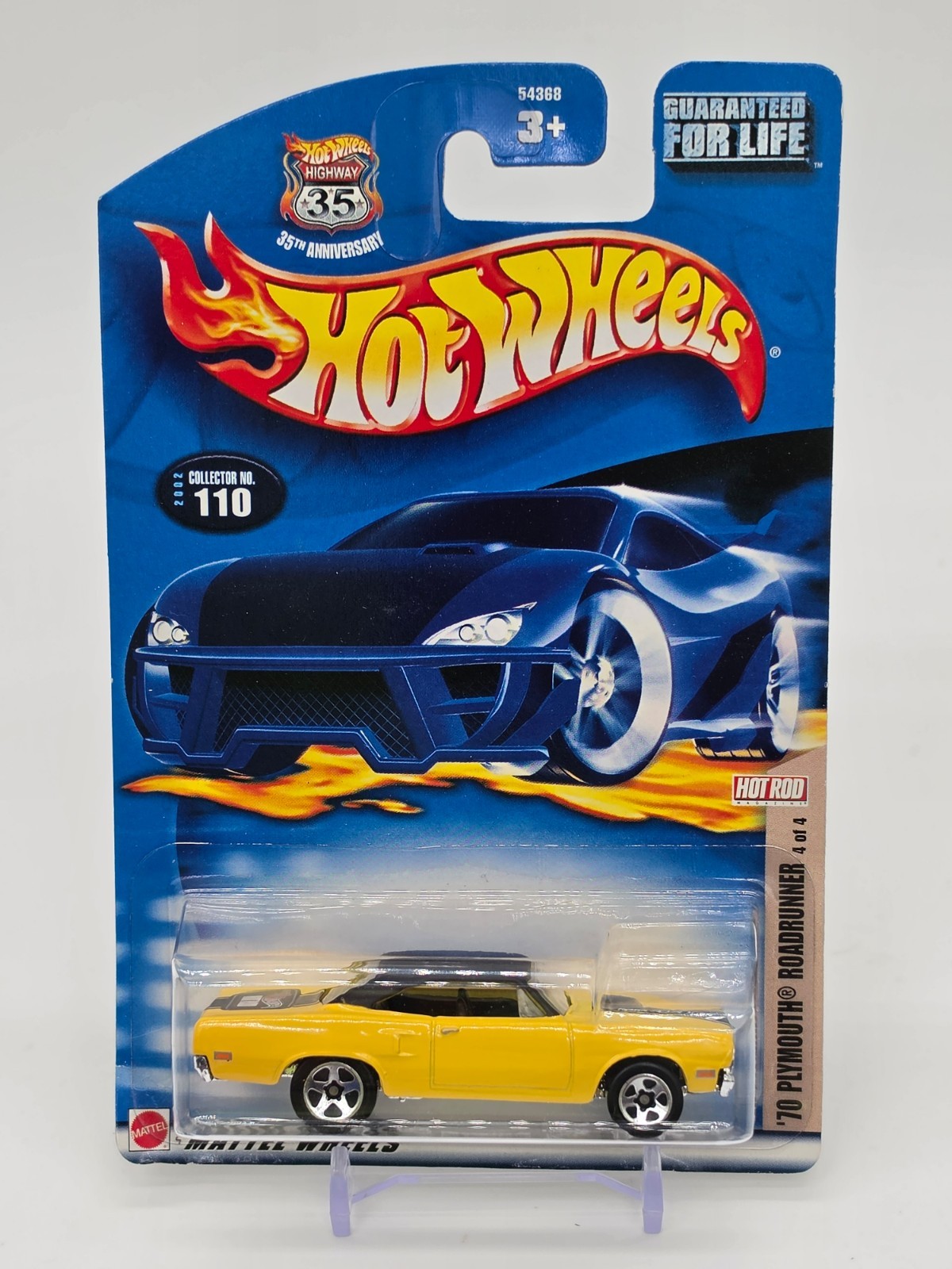 Hot Wheels – Hot Rod Magazine Series – ’70 Plymouth Roadrunner – Yellow