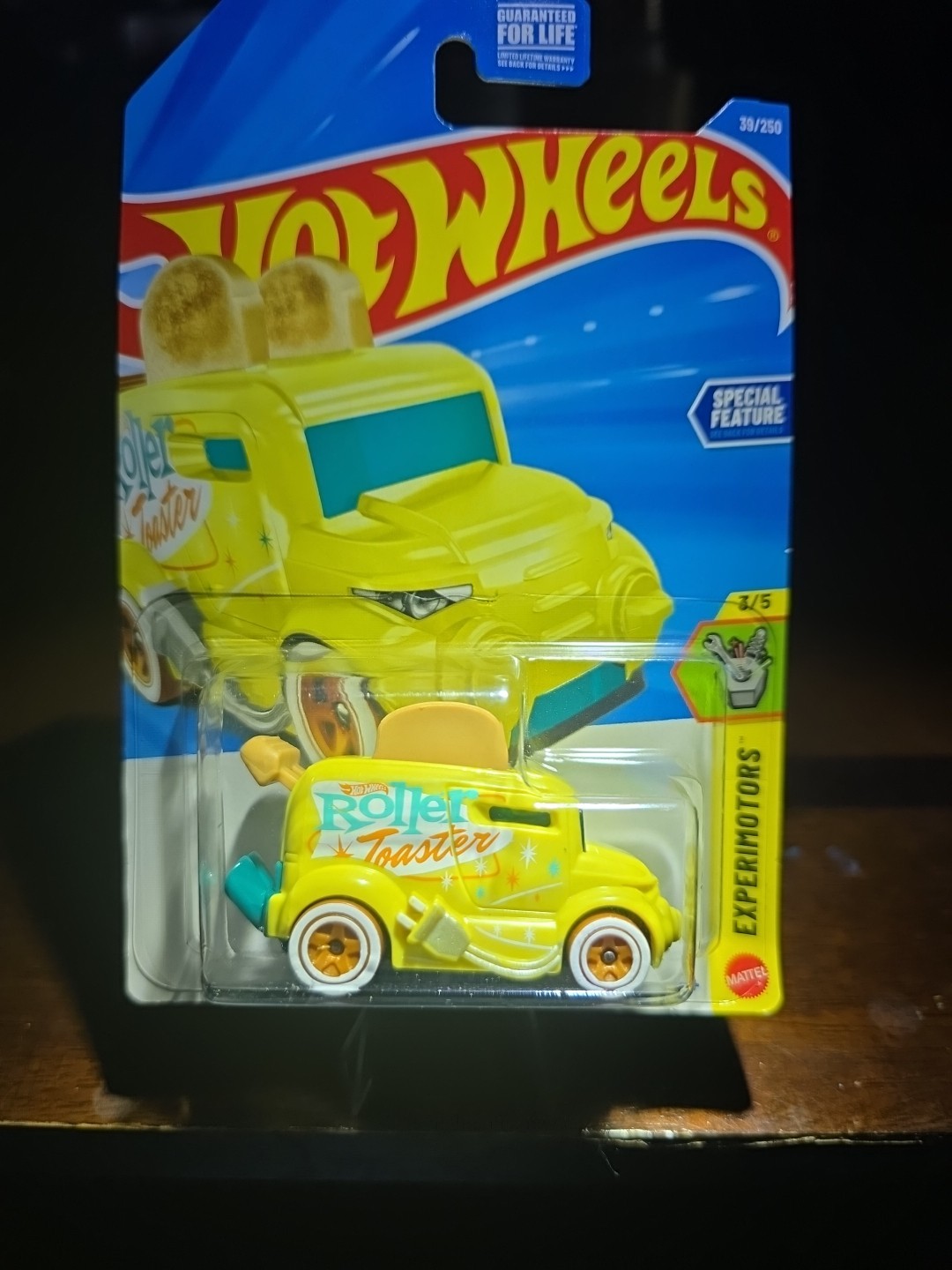 🔥 Hot Wheels “Roller Toaster” Experimotors #3/5 JJJ10-N9COB Yellow 🔥 Fast Ship