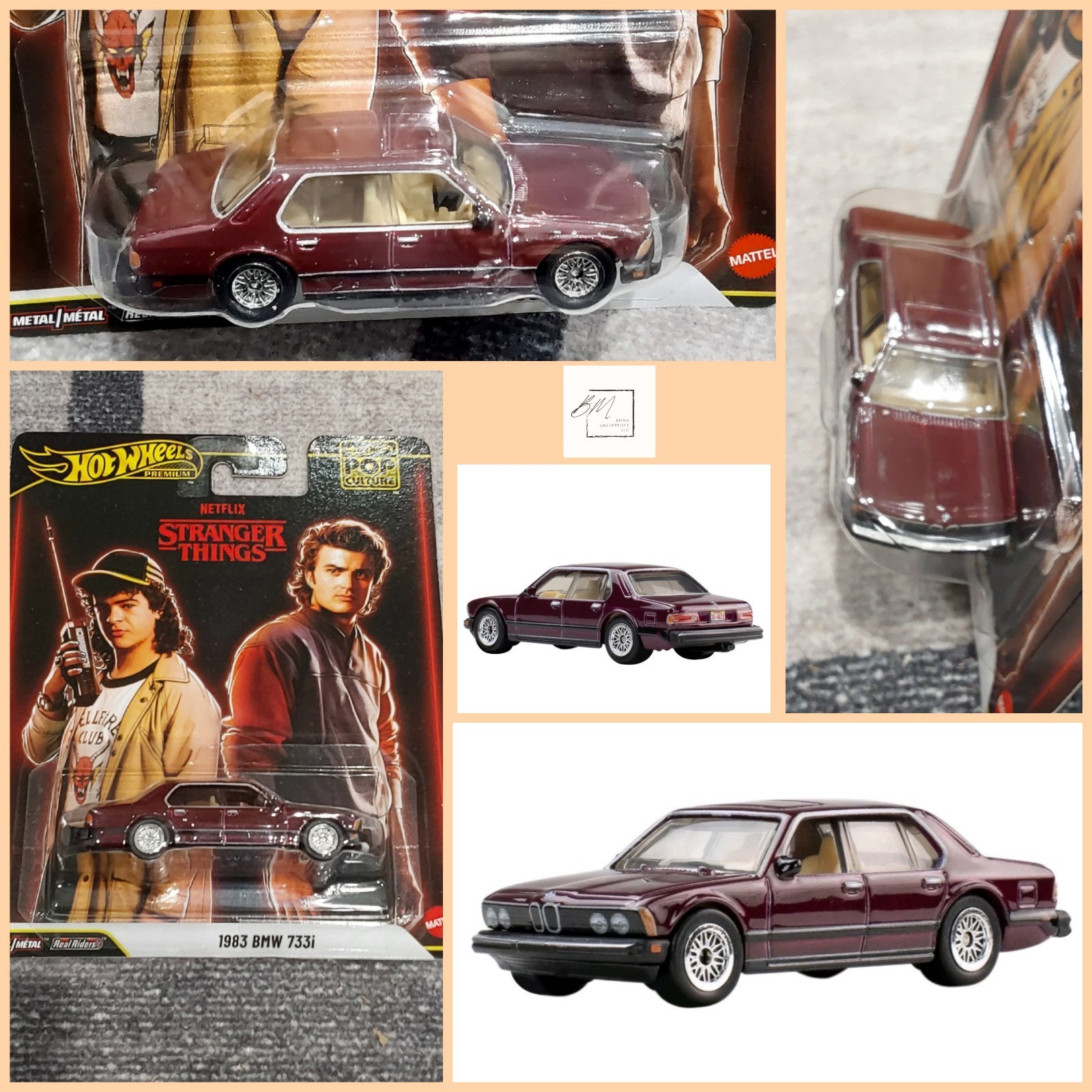 Hot Wheels Premium 2025 Pop Culture Stranger Things 1983 BMW 733i JHW81 New Y