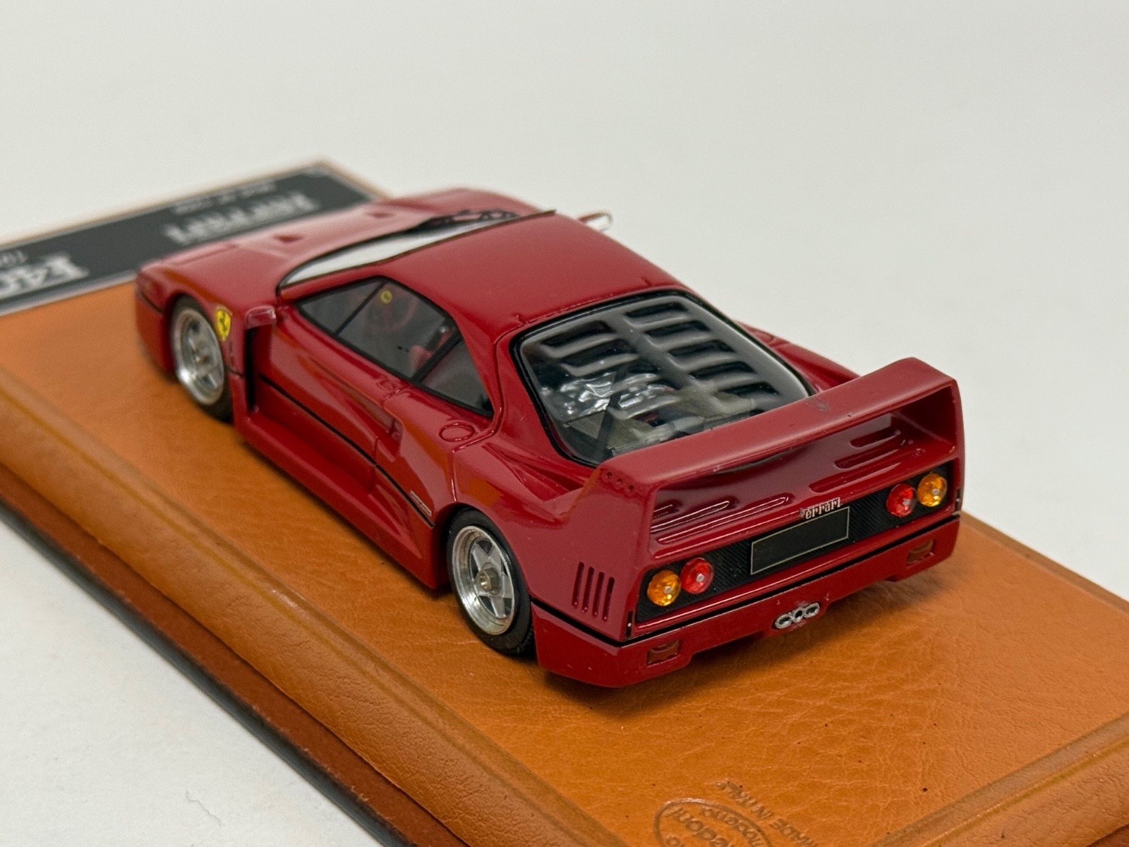 1/43 BBR Ferrari F40 from 1987 in Rosso Corsa Red Ferrari dealer Edition ABG303