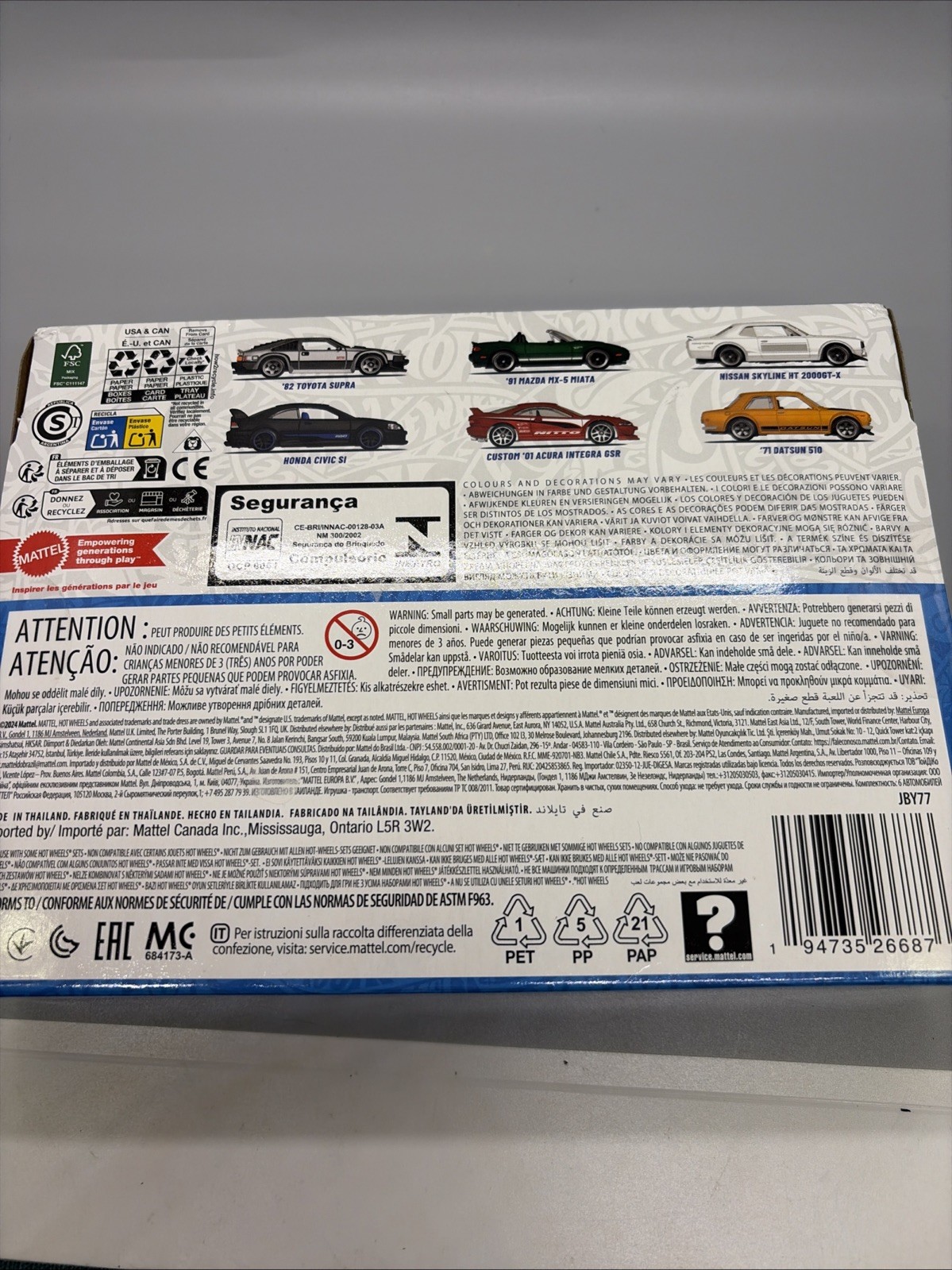 2025 Hot Wheels 6-Pack Box Set | Japanese Car Culture | Toyota | Honda | Nissan