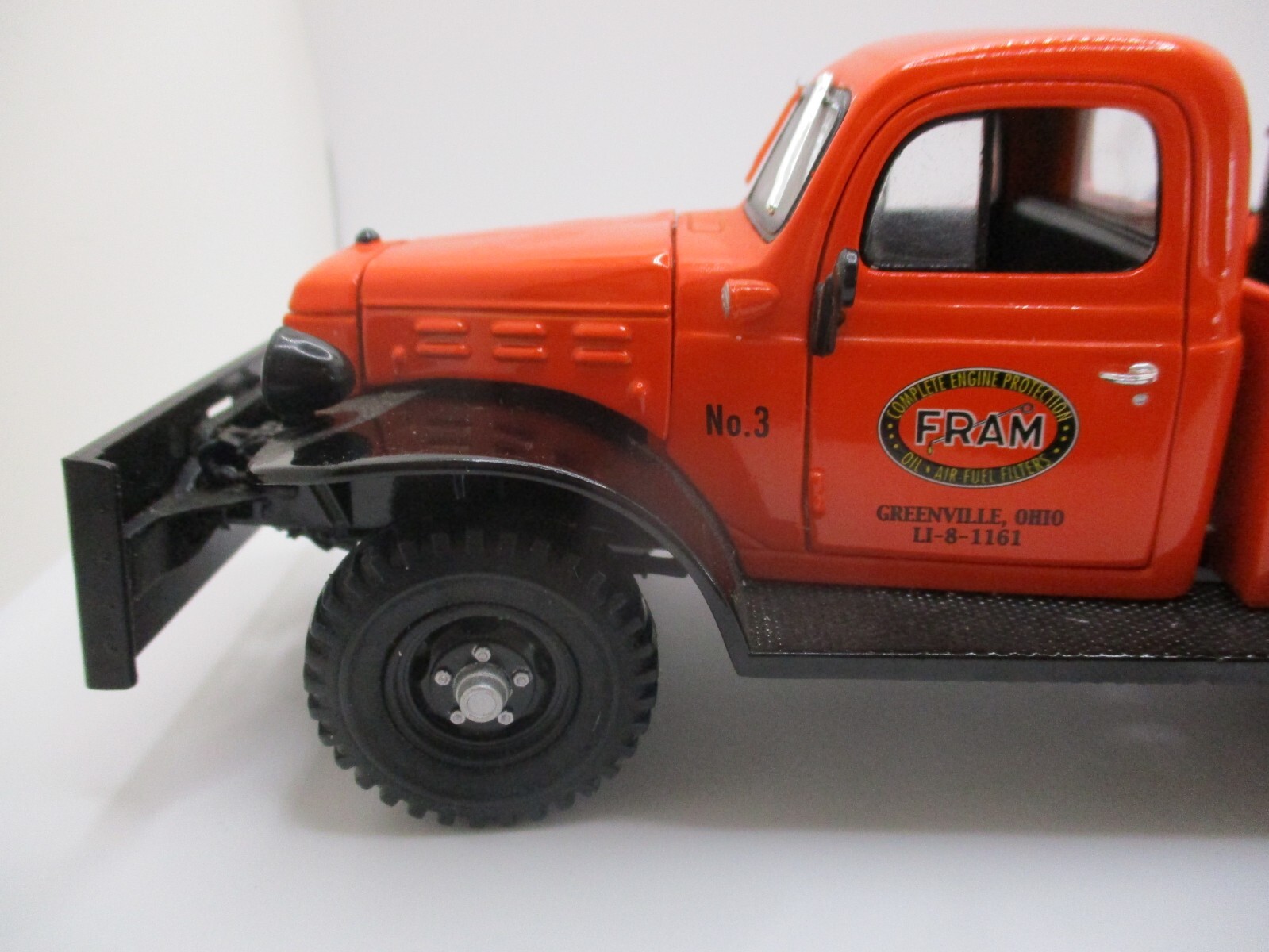 Fram Dodge Power Wagon Tow Truck No. 1 Die Cast Collectible RARE Greenville Ohio