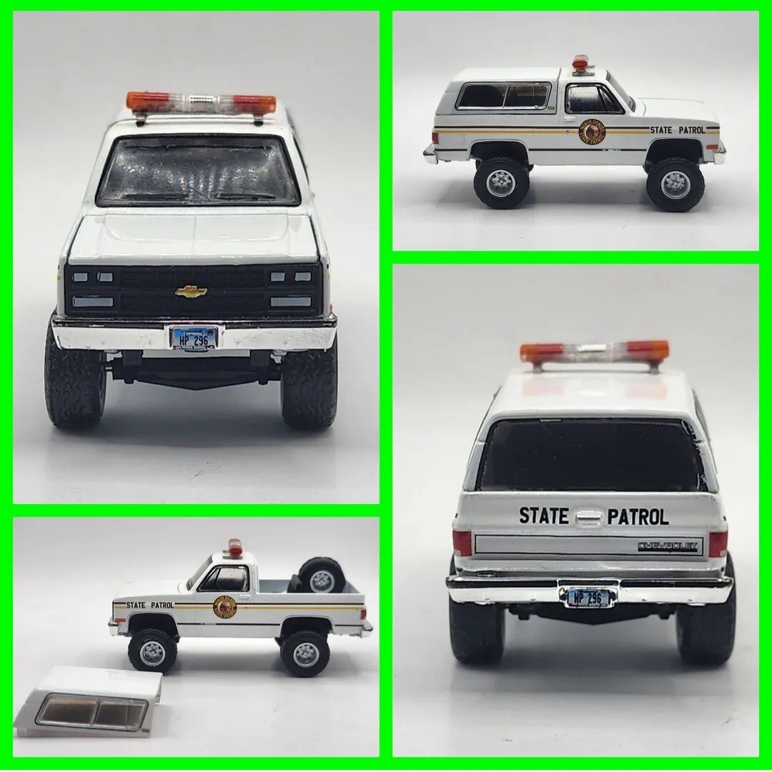 GREENLIGHT HOT PURSUIT SERIES 44 1991 CHEVY K5 BLAZER NORTH DAKOTA STATE PATROL!