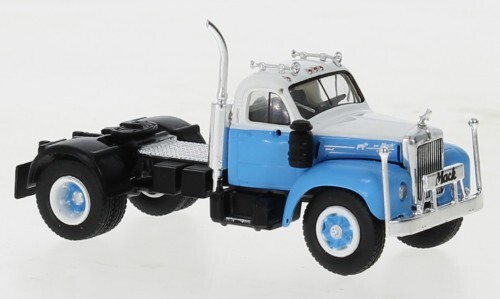 BREKINA 1953 MACK B 61 TRACTOR BLUE / WHITE HO 1/87 PLASTIC