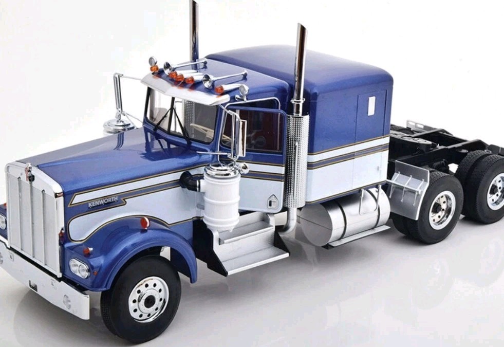 ROAD KINGS KENWORTH W900 TRACTOR &Trailer Blue /white BRAND NEW IN UNOPENED BOX