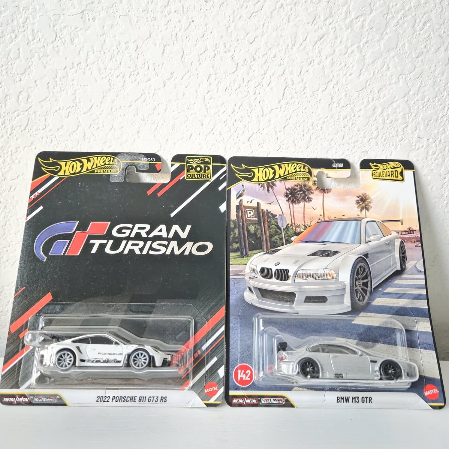 Hot Wheels Premium Gran Turismo 2022 Porsche 911 GT3 RS & BMW M3 GTR