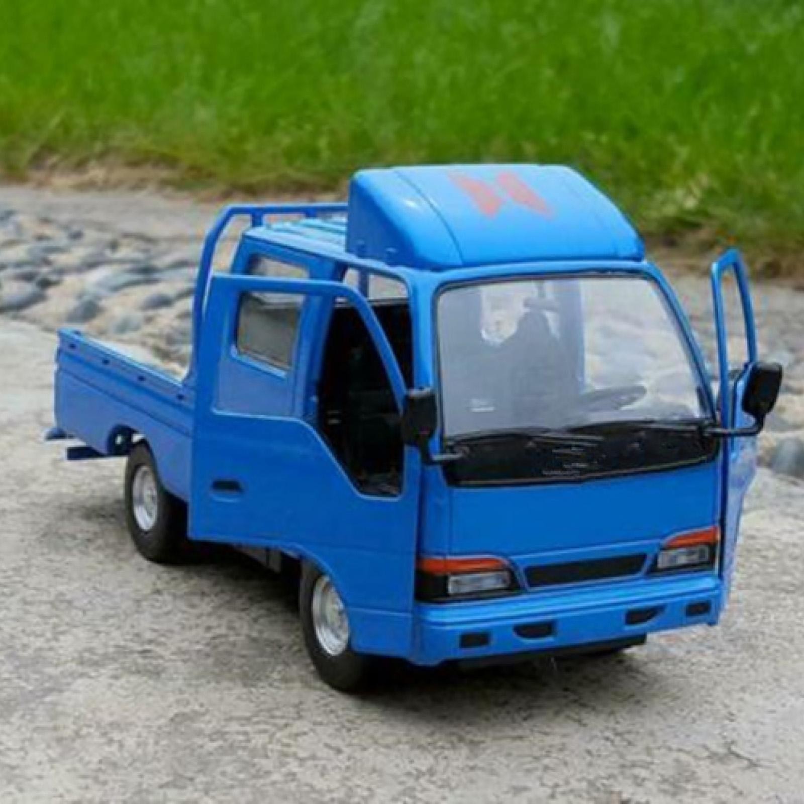 1/32 Blue Model Toy Car With Pull Back&Sound Light For ISUZU NHR Pickup Truck