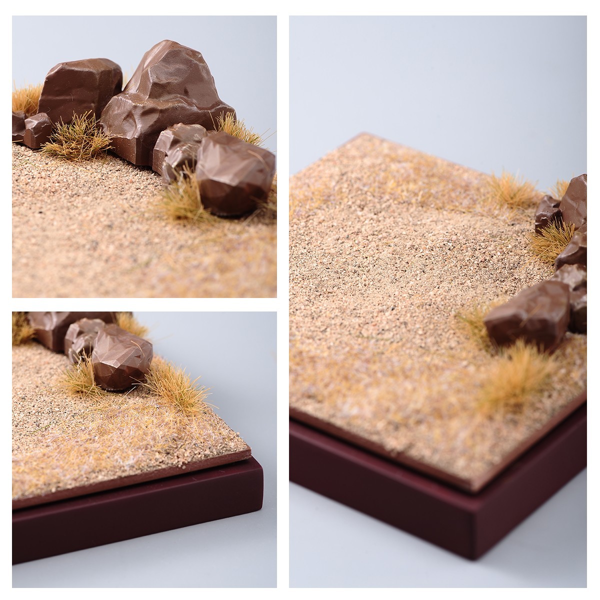 1/64 Resin Desert Diorama Display Base Square Scenery Platform for Car Figures