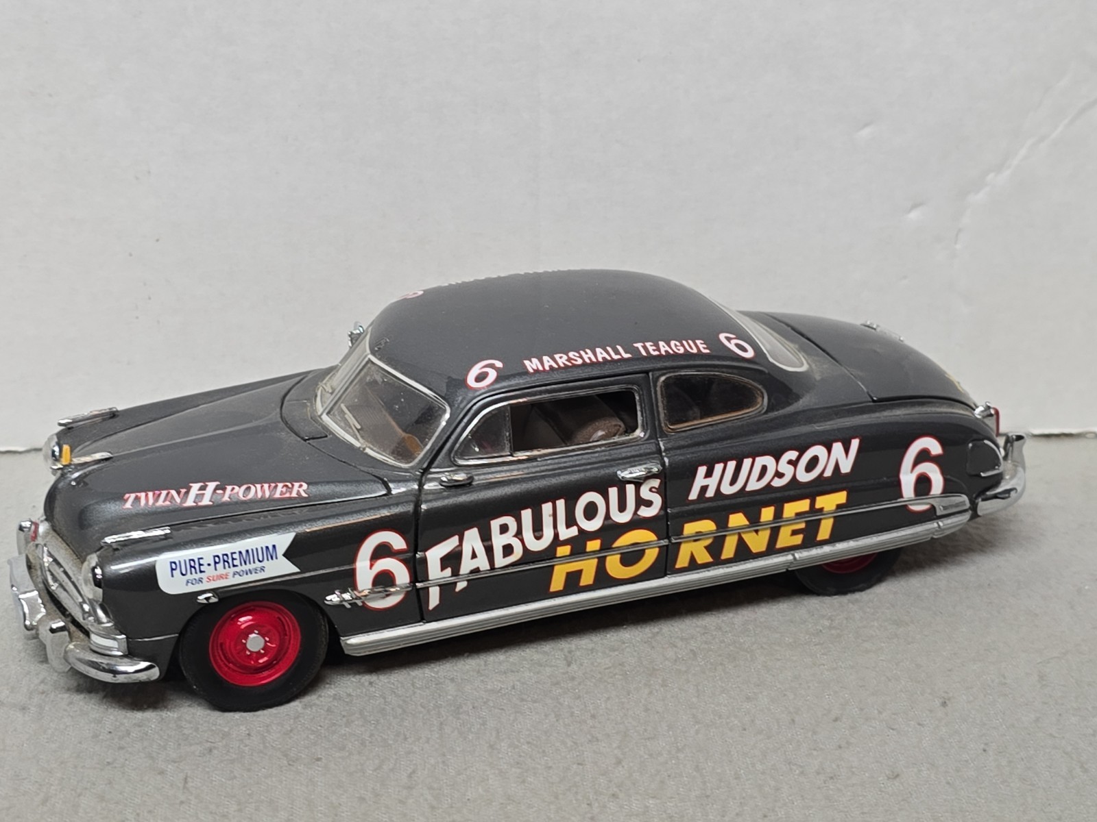 Franklin Mint Fabulous Hudson Hornet #6 Masshall Teague Gray
