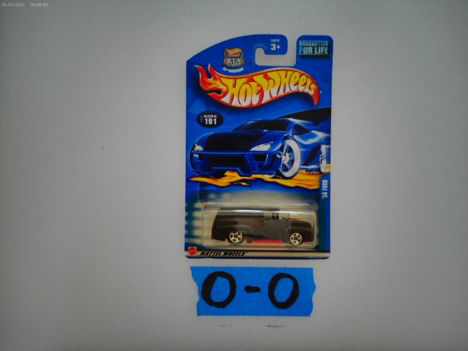 HOT WHEELS 56 FORD PANEL TRUCK BLACK # 191 MATTEL NEW 1:64 HW