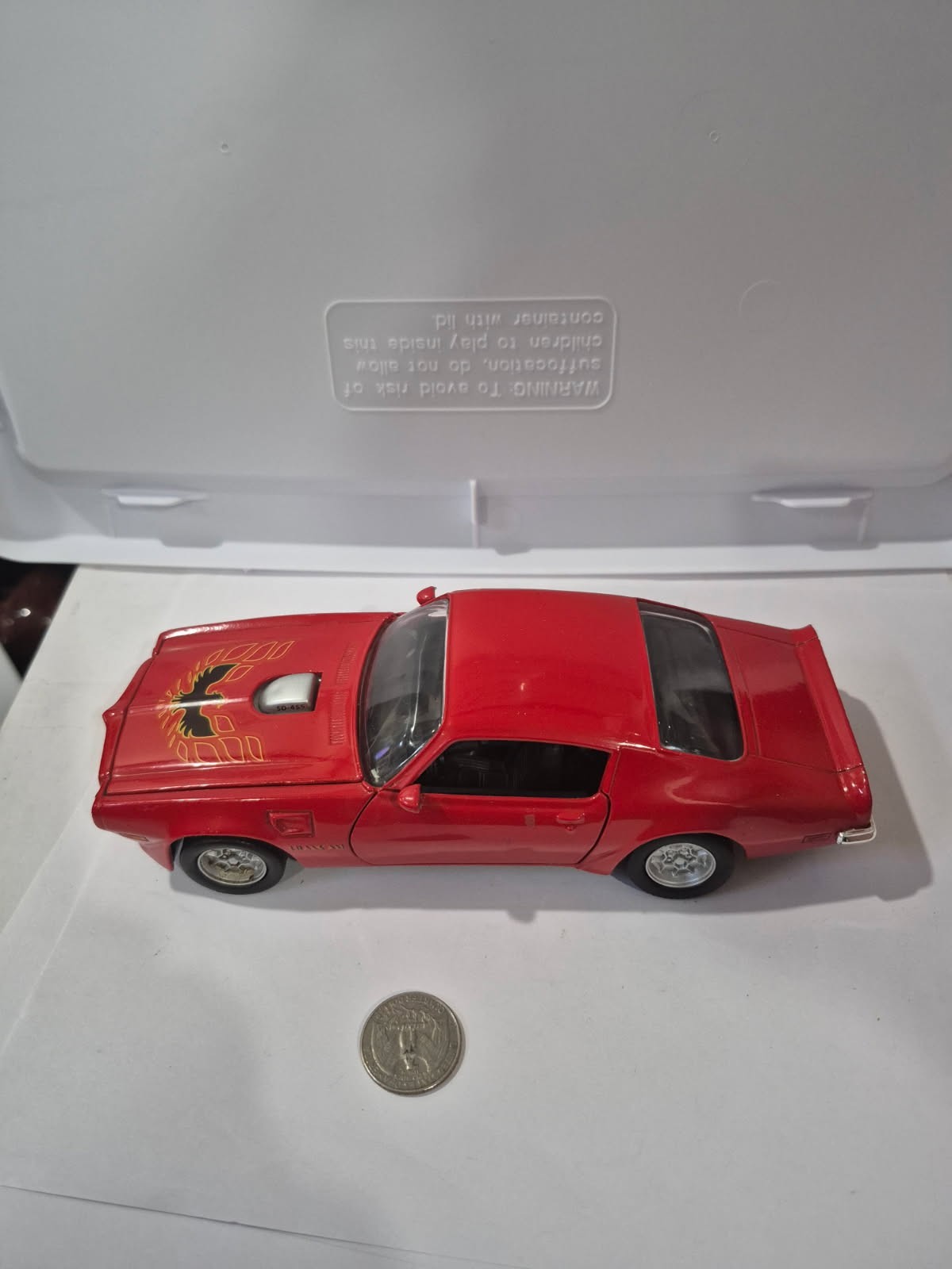 Motor Max 1:24 Diecast 1973 Pontiac Firebird Trans Am Red No Box DR38
