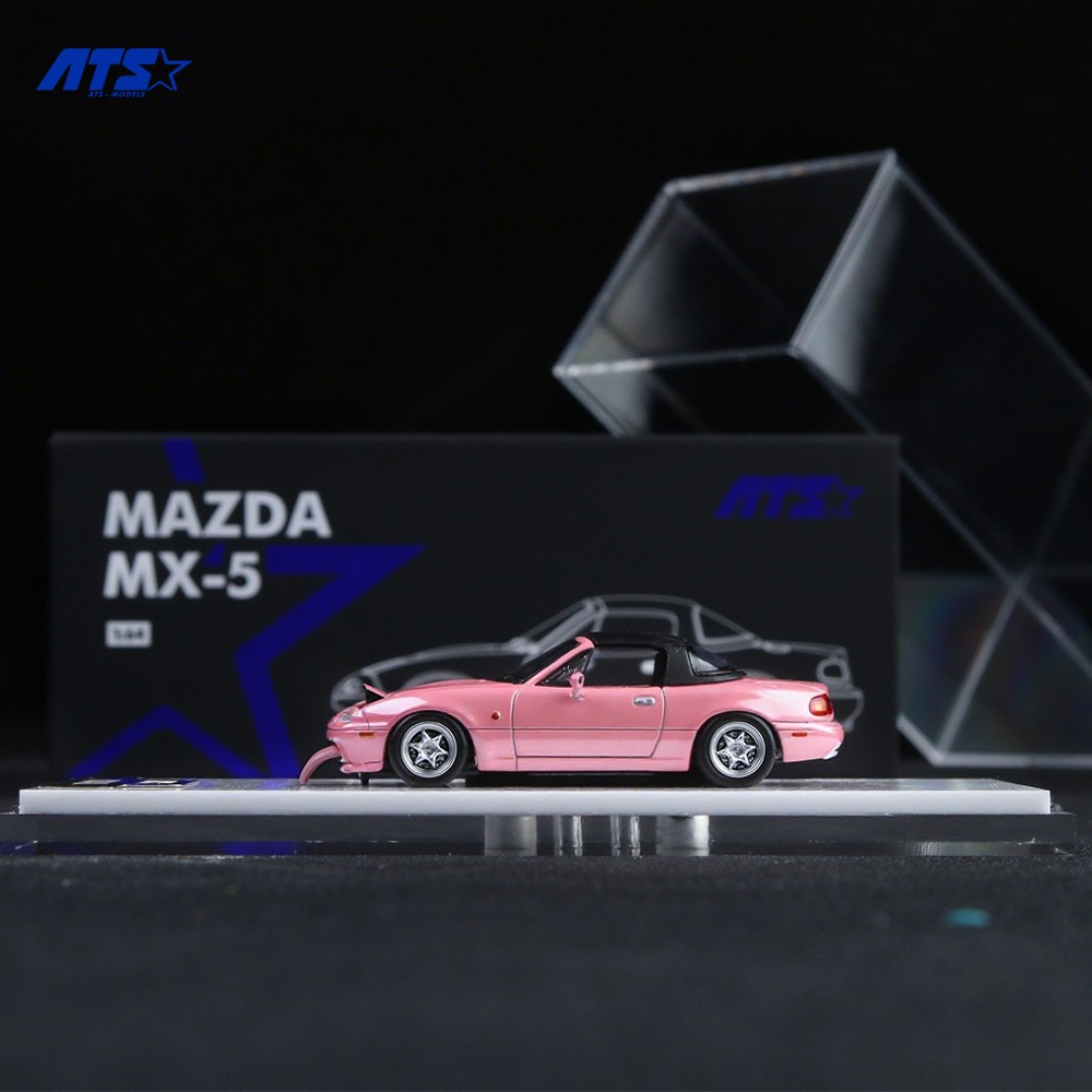 ATS 1:64 Mazda MX5 Miata NA Tongue Out Opened PopUp Lights Diecast Car Variant