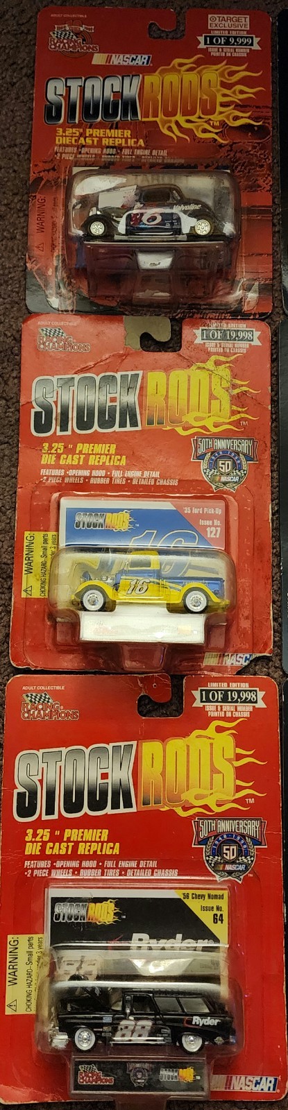 Racing Champions NASCAR Diecast Lot 15 Cars Stock Rods Hot Rod 50th Anniversary