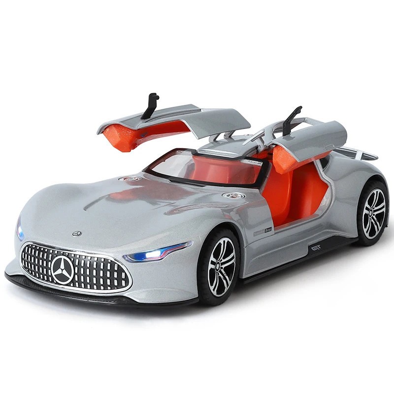 1: 24 Mercedes-Benz AMG alloy model car with sound and light sports car model
