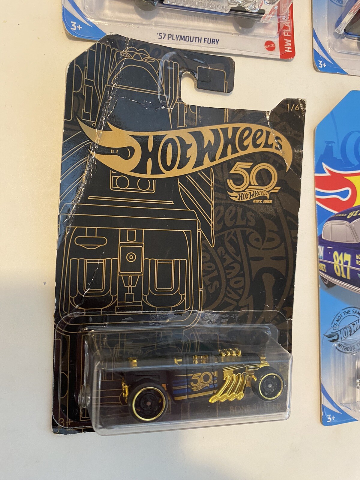 Lot Of 4 Hot Wheels – 50th Anniversary 54 Nova Etc. Please See Photos!