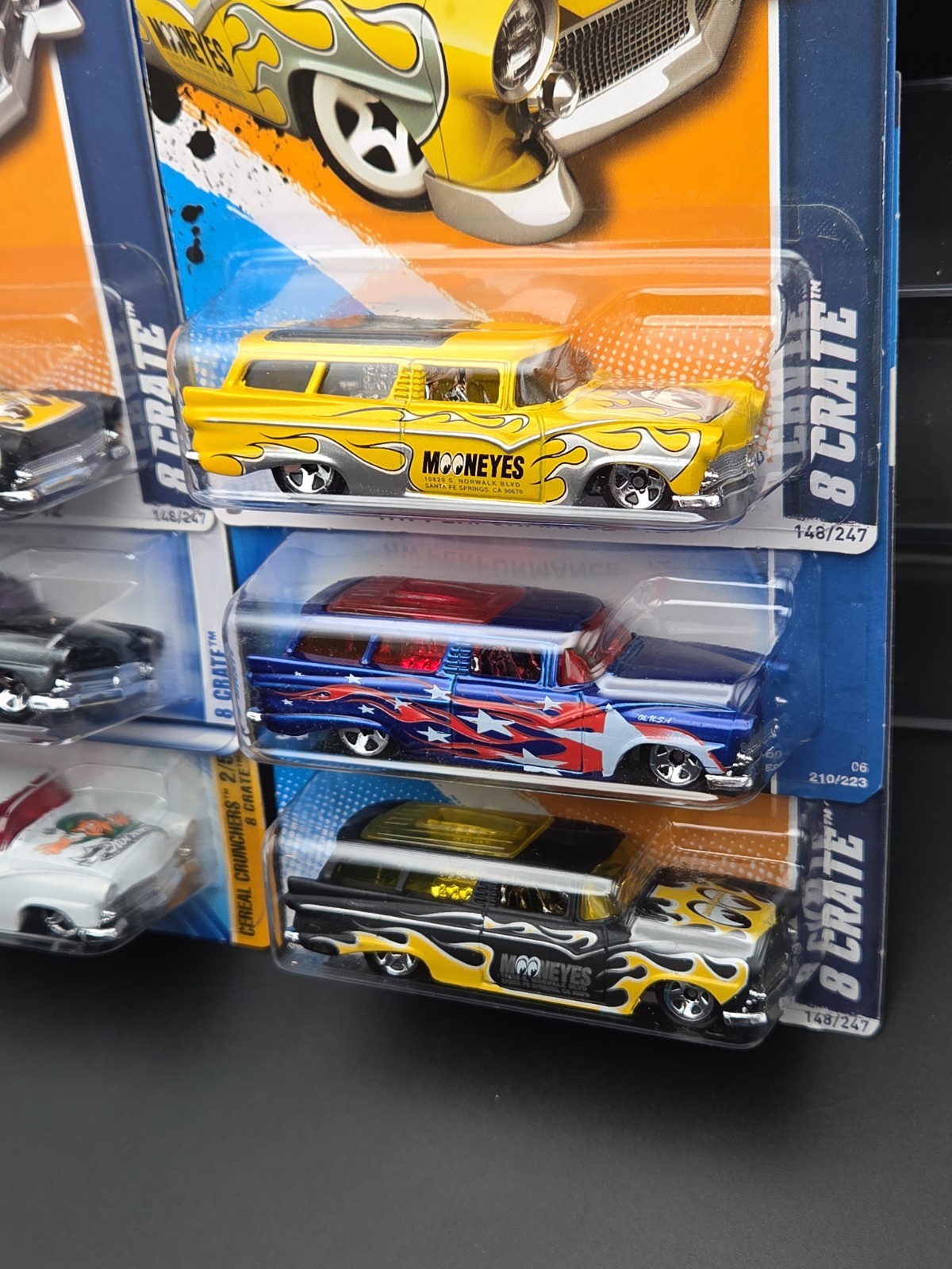 Hot Wheels 8 Crate Mooneyes Variations Lot Of 6