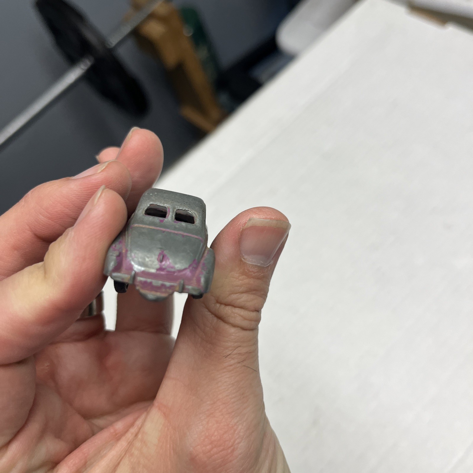Vintage 1940 Tootsie Toy Purple Ford Coupe Made in the USA