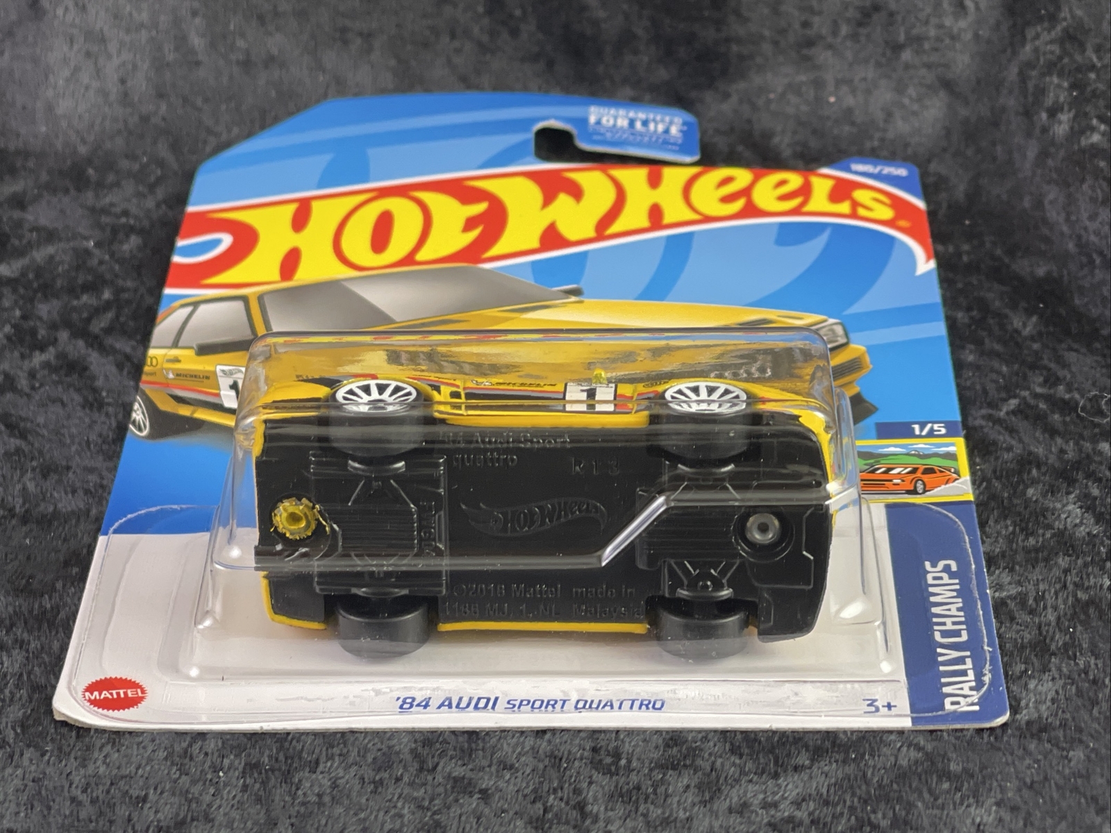 Hot Wheels 2022 HW Rally Champs 1/5 Yellow ‘84 Audi Sport Quattro