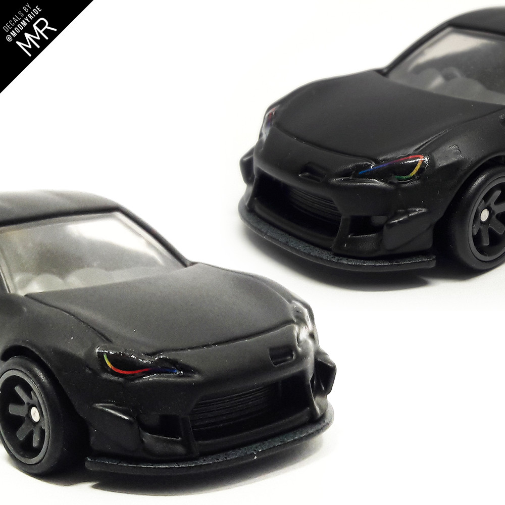 1/64 Scale PANDEM BRZ Custom Waterslide Decals Headlight Taillight Hot Wheel