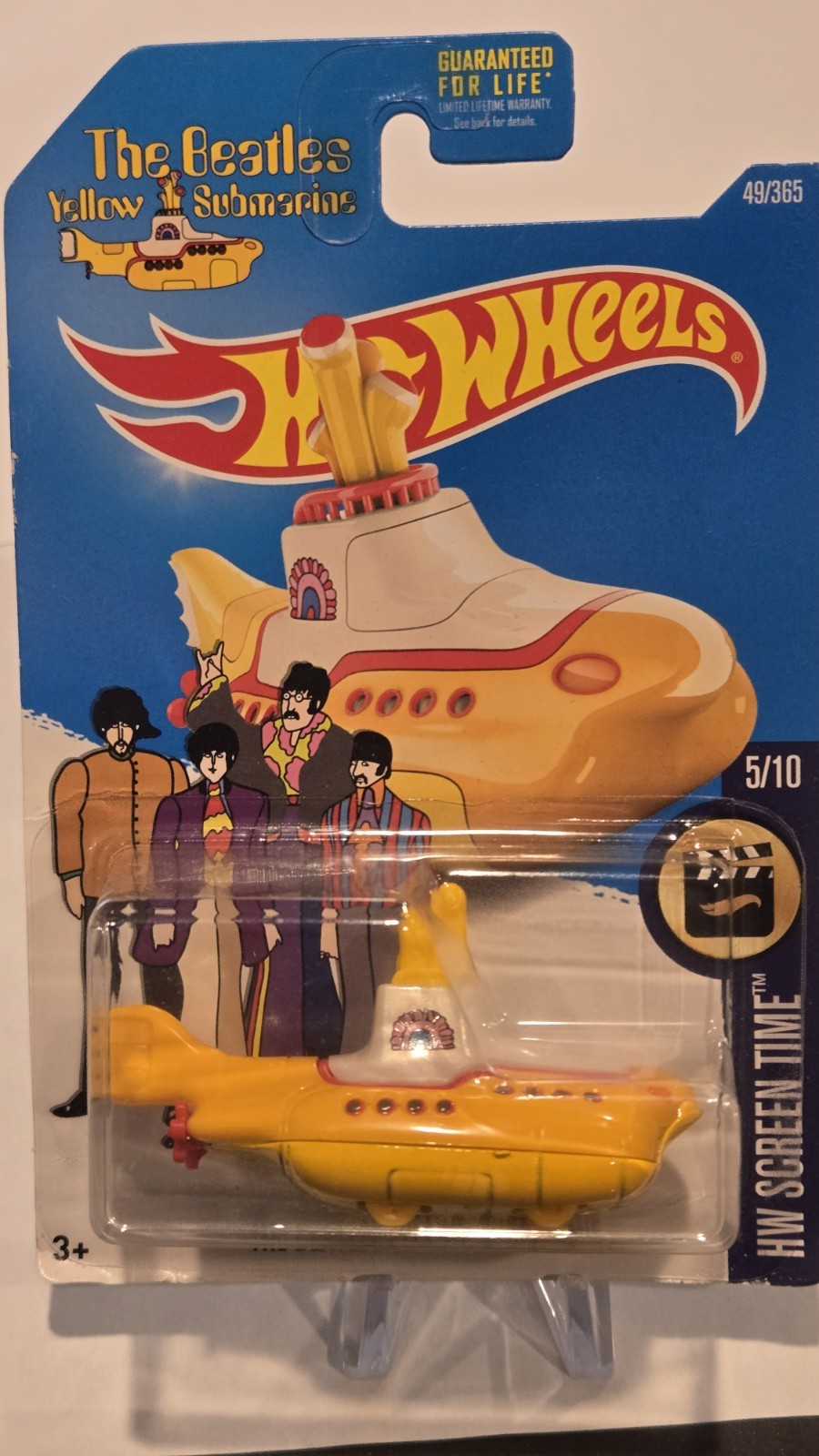 Hot Wheels The Beatles Yellow Submarine Movie HW Screen Time Blister Pack NEW