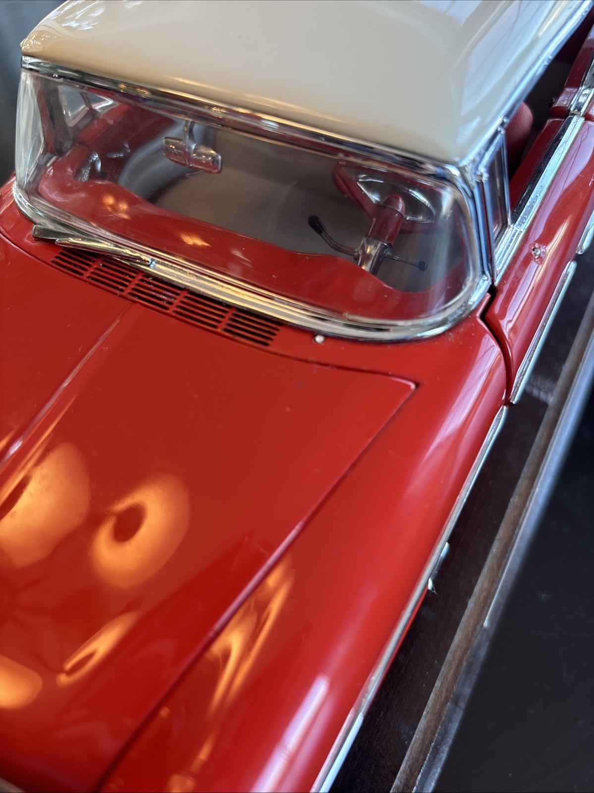 1955 Chevrolet Belair Danbury Mint With Stand Missing Mirror And Windshield Wipe
