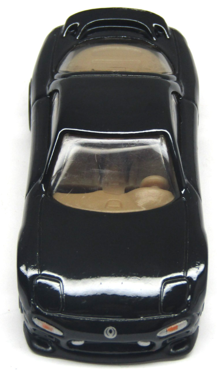 Hot Wheels 1995 Mazda RX-7 Gloss Black Tan Interior 1:64 Diecast 2017