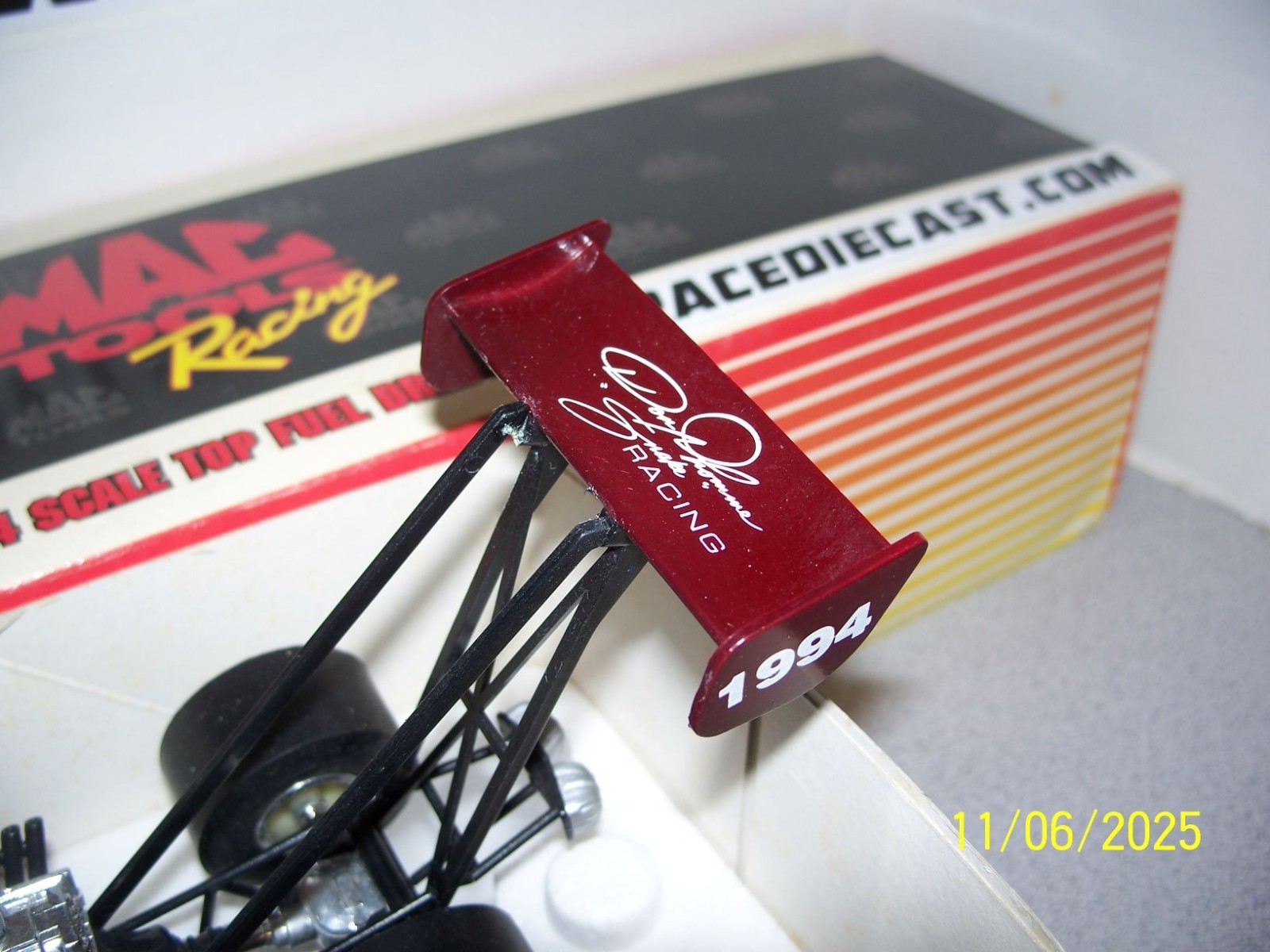 DON PRUDHOMME 1/24 SNAKE FINAL STRIKE 95 TOP FUEL DRAGSTER WING REPAIRED ACT