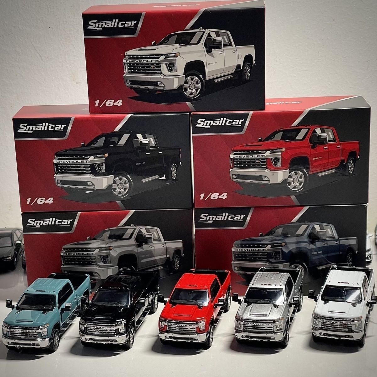 Smallcar 1/64 Chevy Silverado HD Heavy Duty 4×4 Offroad Metal Truck Toy IN STOCK